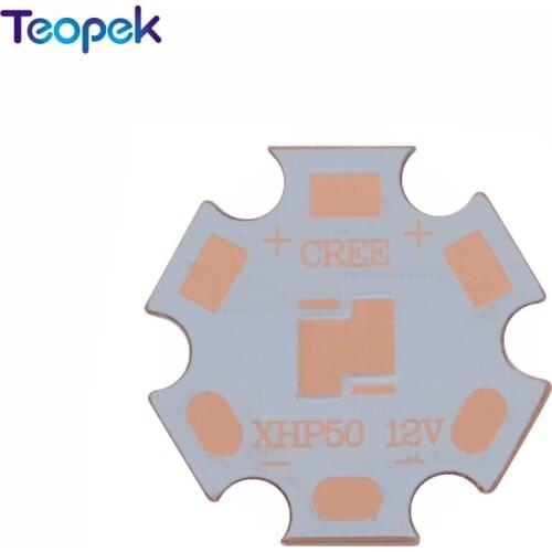 10pcs/lot Cree XHP50 led Cooper PCB Board Led Heatsink Thermal Separation Led Lamp Lase 12V 6V 16MM or 20MM