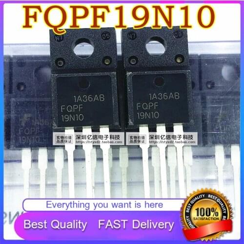 10Pcs/Lot New Original FQPF19N10 MOS Field Effect Transistor 19N10 100V19A TO220F Good Quality
