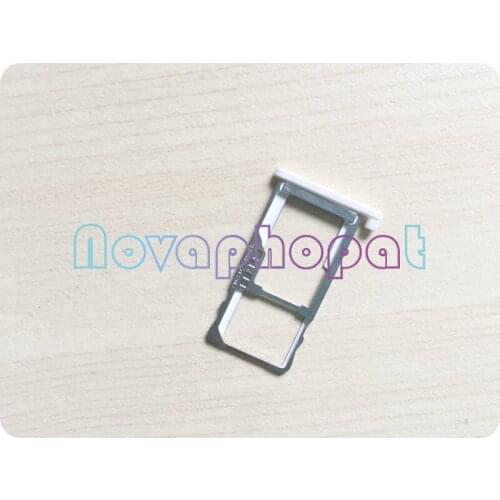 Novaphopat For Meizu M5 SIM Card Tray Holder Micro SD Slot Socket Adapter Replacement ; 10pcs/lot