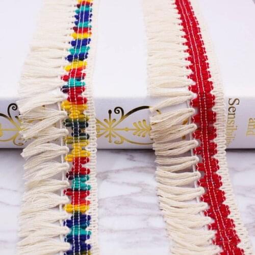 10yards/lot lace Ribbon tassel cotton tassels trimming fringes for sewing table cover clothes curtain DIY accessories decoration