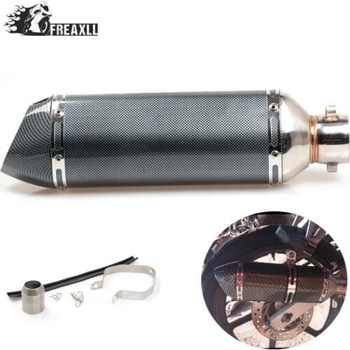 36MM-51MM Universal exhaust pipe motorcycle Muffler Escape Slip-On Pipe Pit Bike Fit Motorbike ATV For Kawasaki Ninja 300 honda