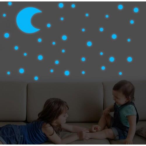 3D Wall Sticker Glow in the Dark Stars - Reusable Adhesive Bright Luminous Glow Sticker for Baby Kid Nursery Room Home Decor