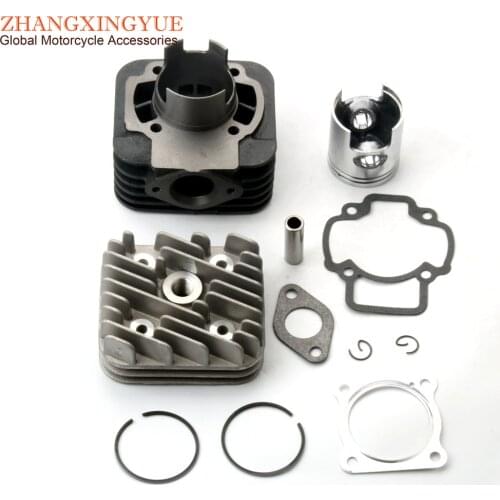 47mm 70cc Racing Cylinder Kit & Head For Gilera 50 Easy Moving Ice Stalker Naked Storm Typhoon Xr 50cc AC 2 Stroke