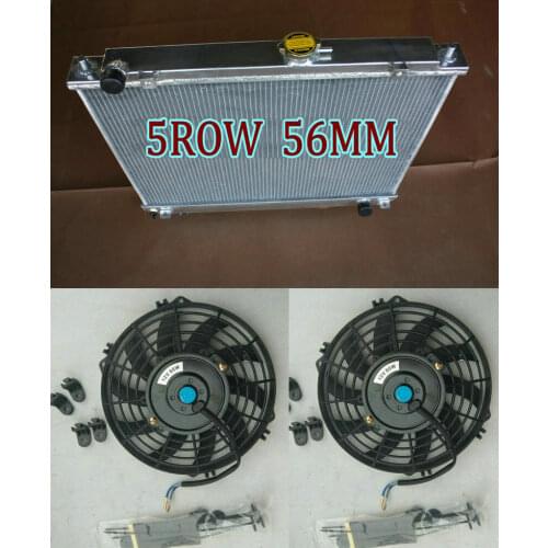 5 Row Aluminum Radiator For Mitsubishi Pajero Montero/Shogun V60/V70/V80 NM NP NS NT 3.0 3.5 3.8L V6 petrol V65/V75 AT 00-18