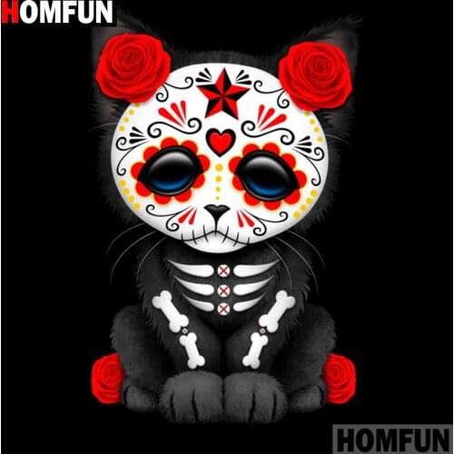 HOMFUN Full Square/Round Drill 5D DIY Diamond Painting "cartoon animals" 3D Embroidery Cross Stitch 5D Home Decor A15319