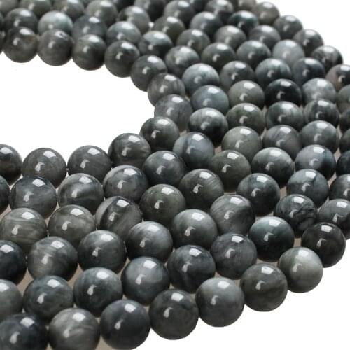 Natural Stone Beads AAA Eagle Eye Hawk Eye Stone Round Loose Beads 6 8 10mm For Bracelets Necklace Diy Jewelry Making