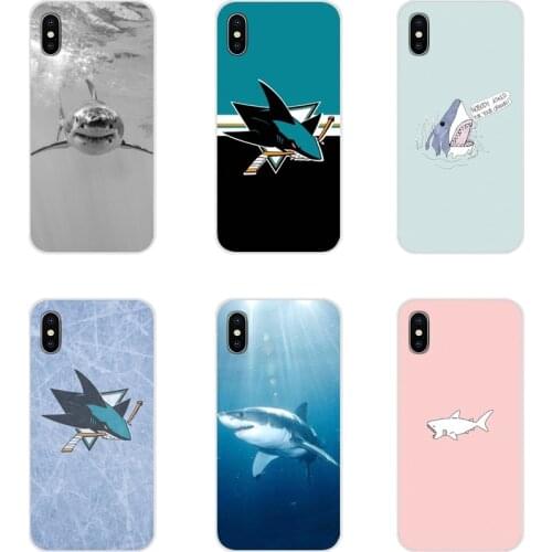 Animal hockey shark For Apple iPhone X XR XS 11Pro MAX 4S 5S 5C SE 6S 7 8 Plus ipod touch 5 6 Accessories Phone Shell Covers
