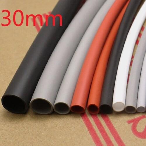 Diameter 30mm Flexible Silicone Heat Shrink Tubing Insulated High Temperature Environmental Soft Pipe 2500V Flame Retardant vw-1
