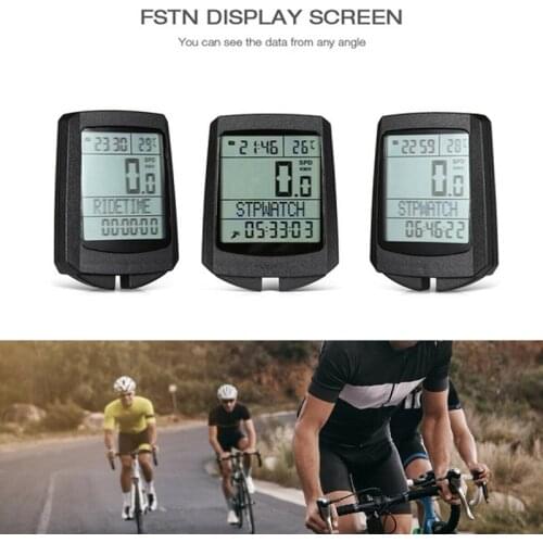 Fahrradcomputer Wasserdicht Fahrrad Code Meter Hintergrundbeleuchtete Fahrrad Tachometer Kilometerzähler Stoppuhr