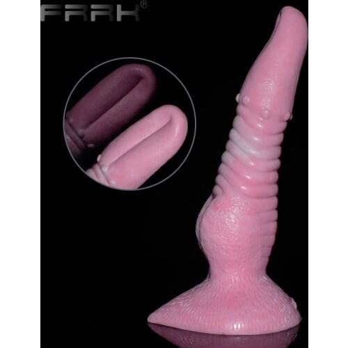 FRRK Monster Dildo with Big Knot for Women Female Masturbator Vagina Stimulator Anal Massage Animal Penis Butt Plug Sex Toys