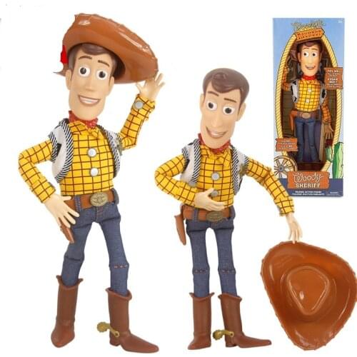 40cm Disney Pixar Toy Story 4 Jessie Actionable Doll Anime Character Doll Model Childrens Toy Pull String Talking birthday Gift