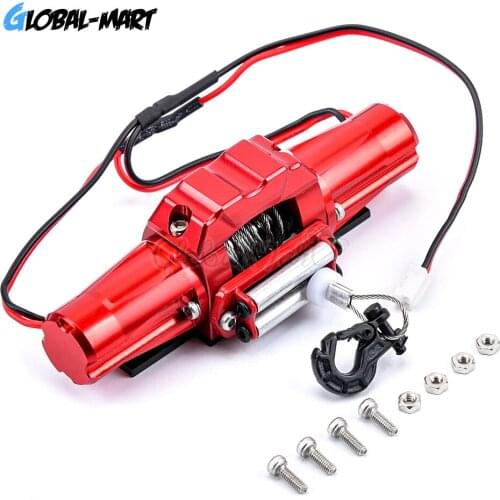 Metal Automatic Double Motor Simulated Winch For 1/10 1:10 RC Crawler Car Axial SCX10 TRAXXAS TRX4 D90 D110 TF2 Tamiya CC01