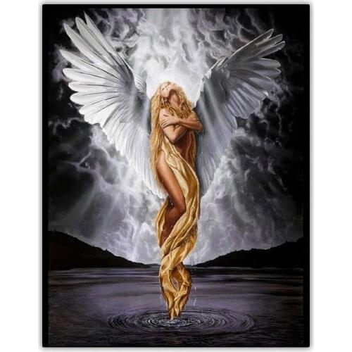 Angel of Eternal Love 5d DIY Diamond Painting Set Angel Girl Picture Full Drill Square Diamond Paint Embroidery Cross Stitch Kit