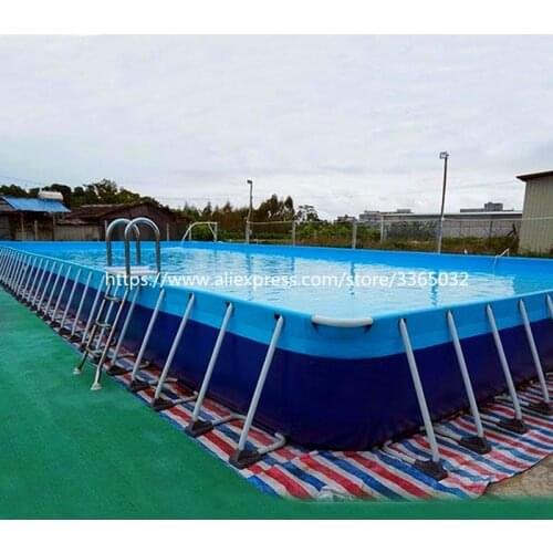 Customized outdooor above ground pool, metal frame intex swimming pool for sale