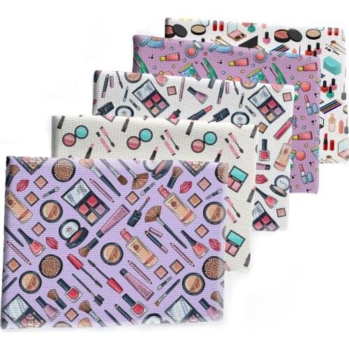 Bullet Make Up Liverpool Fabric Printed Polyester Cotton Strech Cloth for DIY Hair Bow Scarf Home Textiles Materials 50*145cm