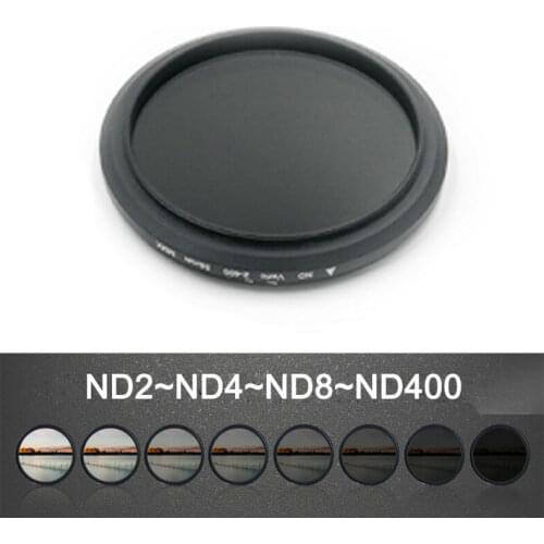 30/52/58/62/67/72/77/82mm ND2 to ND400 Adjustable Neutral Density Filter ND2-400 Variable Camera Lens Filter for Nikon canon