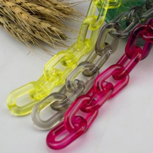 Detachable Bag Strap Chain Vintage Fashion Plastic Resin Bag Handle Belts For Women DIY Handbag Shoulder Bag Accessories