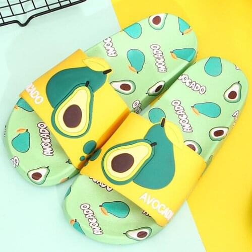 New Summer Slippers Home Shoes Women Fashion Cute Fruit Open Toe Flip Flops Clear Outdoor Non-Slip Beach Slides Sandals zy858