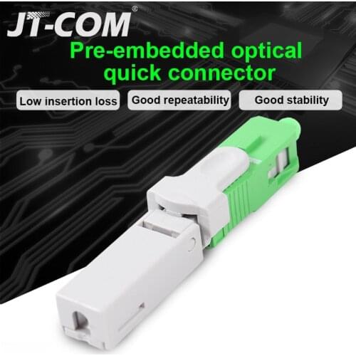 Brand New Fiber Optic Fast Connector FTTH SC APC Single Mode Fiber Optic Quick Connector FTTH SC SM Optic Fast Connector