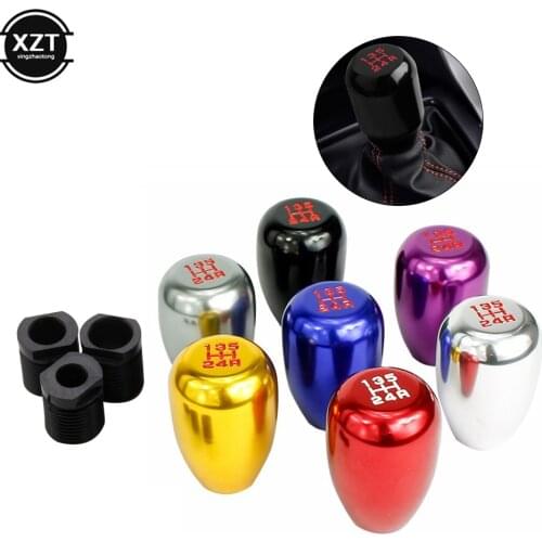 Universal Aluminium Racing MT 5 Speed Car Gear Shift Knob Manual Replacement Gear Shifter Knob Shift Lever Knob JDM