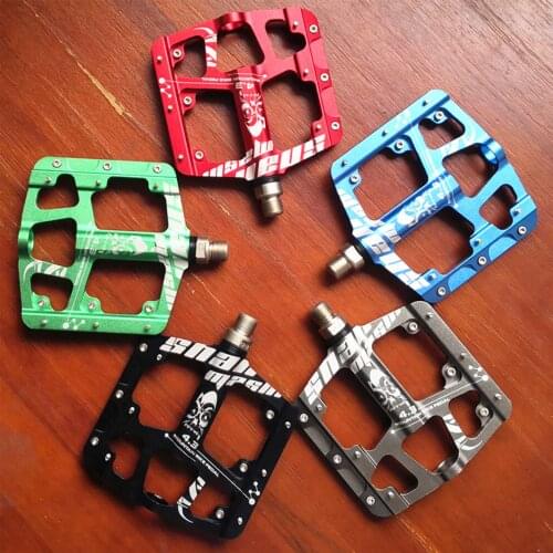 Bicycle Pedals 3 Bearings S-type Wide Platform Bike Pedal Aluminum Alloy Ultralight Non-slip Pedal With 6 Cleats For Cycling