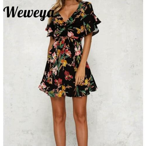 Летние платья мини Weweya China At AliExpress