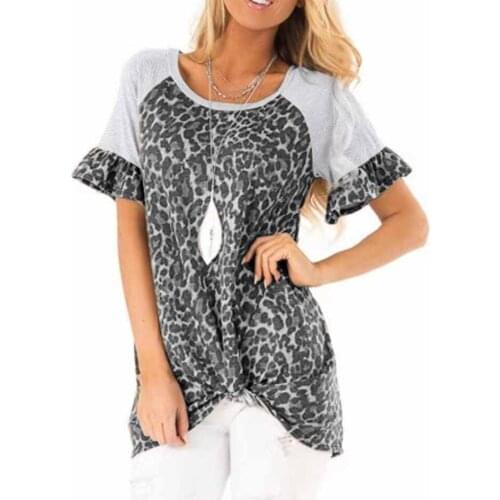 Plus Size Tshirt Female Woman T-shirt 2020 Casual Woman Tshirt Leopard Woman Top Tee