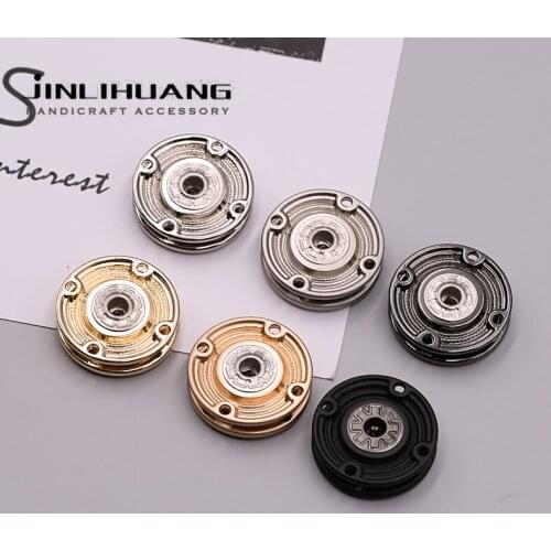 1pcs Practical Bag Magnetic Buttons Gold Silver Metal Clasp Snap Fastener Garment Magnet for Craft,Handbag,Purse,DIY,Accessory