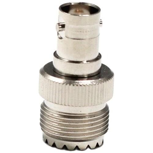 1PC UHF Female SO239 to BNC Female Jack RF Coax Adapter convertor Straight Nickelplated NEW wholesale