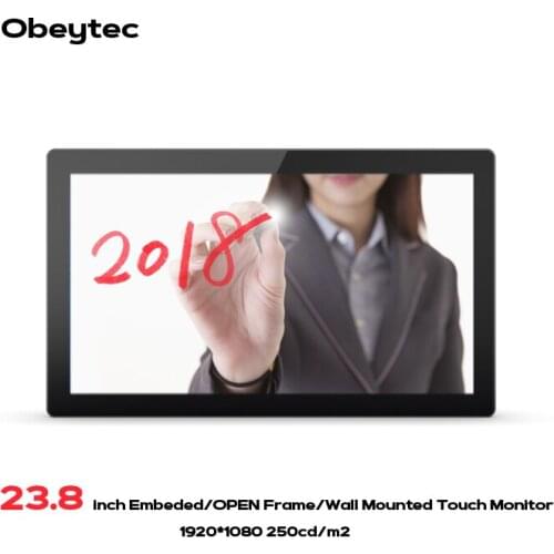23.8" P-CAP touch screen monitor with 10 touches, for vending machine, Outdoor Payment Terminal, 1920*1080, OB238-CFK03