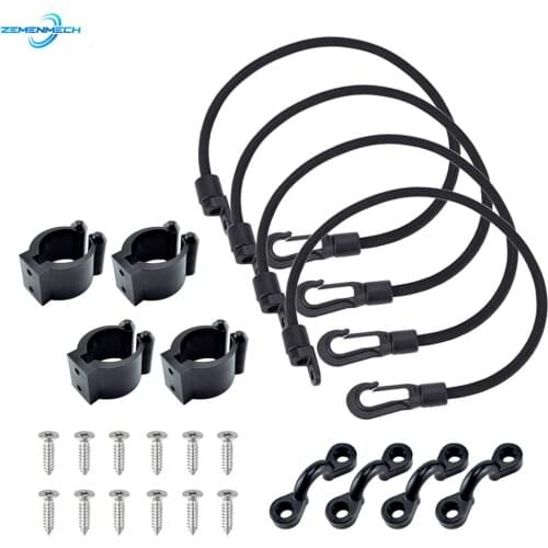 Kayak Boat Accessories Marine Fishing Rod Tamer Straps Belt Holder Pole Rack Clips Clamps Paddle Clip Deck Mount Connector Canoe