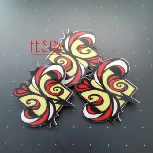 Anime SK8 The Infinity Langa Hasegawa Miya Reki Kyan Cherry Joe Adams PVC Waterproof Badge Props Brooch Pin Pendant Accessories