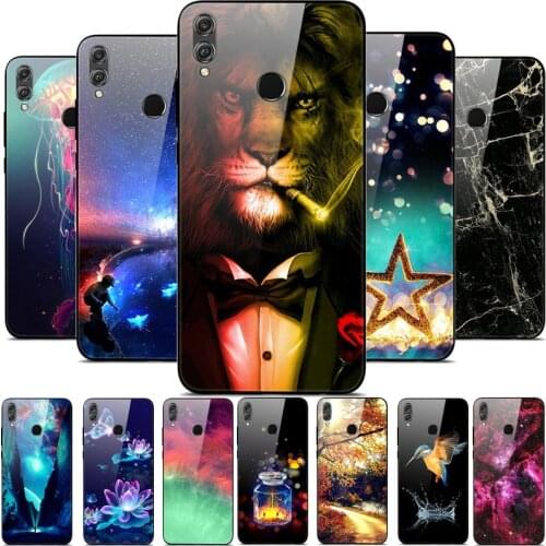 Tempered Glass Case For Huawei Honor 7C 7A Pro 7 A Y5 Lite Y6 Prime 2018 Y7 2019 Y9 2018 Y7 Y6 Pro Cover Soft Bumper Back Case