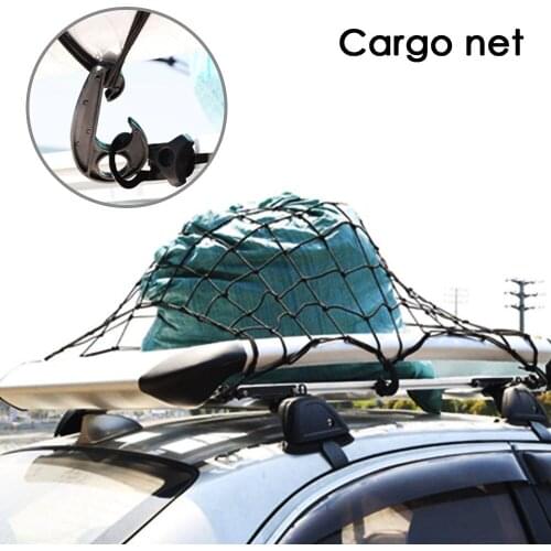 Elastic Mesh Net with Hooks Car Trunk Luggage Rack Net Cover Storage Universal Cargo Organiser Netting Auto Interior Accessories