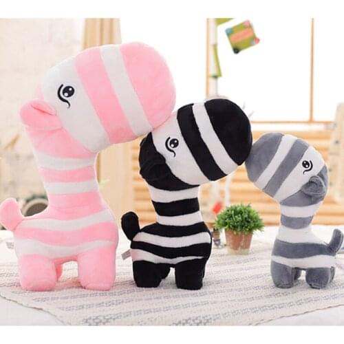 Cute Zebra Plush Toy 28 cm Plush Dolls For Children High Quality Soft Cotton Baby Brinquedos Animals For Gift