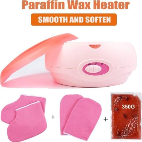 Paraffin Wax Heater With Hand Foot Gloves Set Therapy Bath Wax Pot Warmer Beauty Salon Spa for Body Wax Heater Equipment System