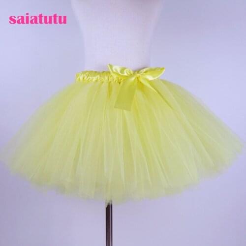 2021 New Fluffy Skirt Mesh Dress Princess Girl Childrens Birthday Dance Festival New Year Stage Performance Costume Yellow