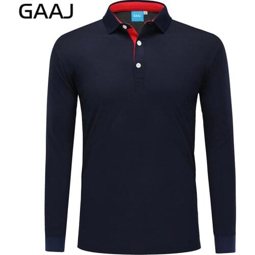 GAAJ 100% Linen Cotton Long Sleeves 230g Mens Polo Shirt Clothing Menswear Short Sleeve Fashion Shirts S Polos For Men 70HZ2