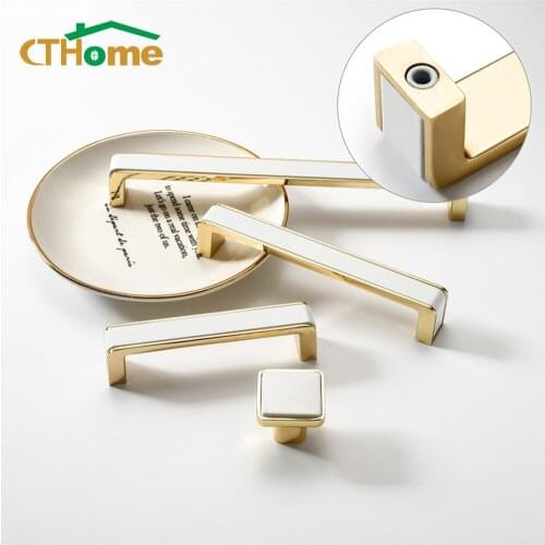 Furniture Cabinet Handles Black Gold Wardrobe Drawer Pulls Modern Kitchen Door Knobs Light Luxury Home Decorate Door Handles