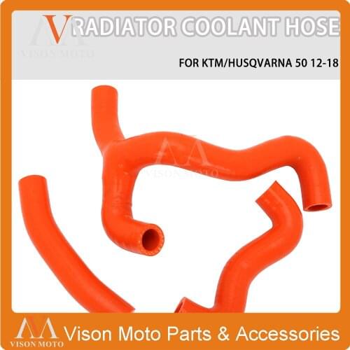 Motorcycle 4.5mm Silicone Radiator Coolant Hose For KTM Husqvarna 50 SX SXS MINI 50cc/49cc 2012 2013 2014 2015 2016 2017 2018