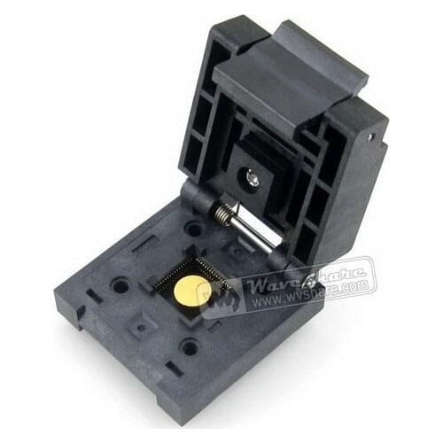 QFN-64BT-0.5-01 Enplas IC Programming Test Socket Adapter 0.5mm Pitch QFN64 MLP64 MLF64 package