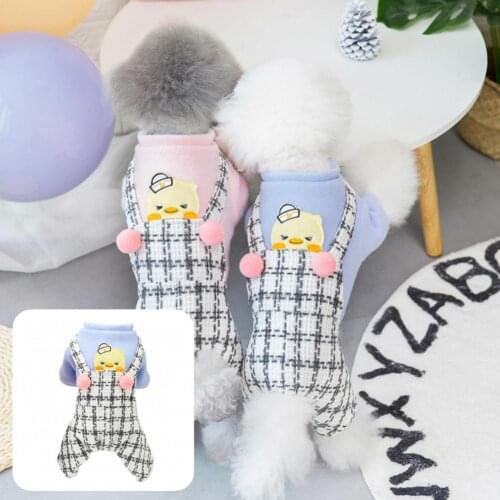 Easy-wearing Skin-friendly Casual Puppy Bodysuit Clothes for Small Dogs
