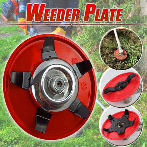 Universal Multi-functional Trimmer Head for Lawn Mower Garden Tool Parts Brush Weed Cutter Blades Steel Hedge Grass Trimmer Head