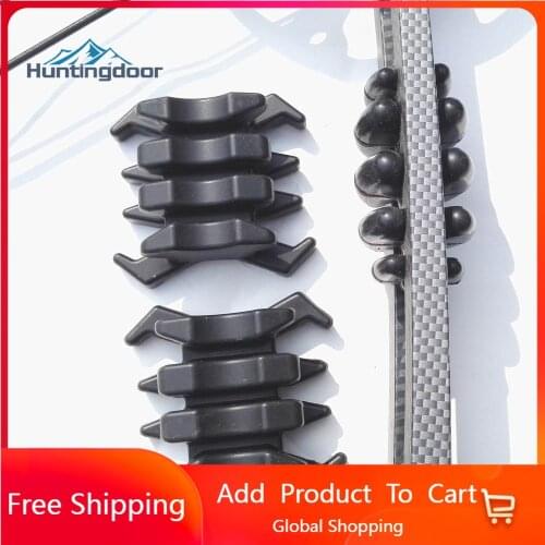 1 Pair Archery Rubber Bow Limbs Vibration Damper Dampener Stabilizer Silencers for Split Limb Compound Bows