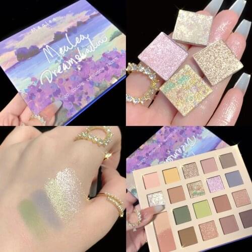 20 Color Matte Shimmer Glitter Eyeshadow Palette Maquillage Metallic Diamond Pigmented EyeShadow Pallete Makeup Palette Cosmetic