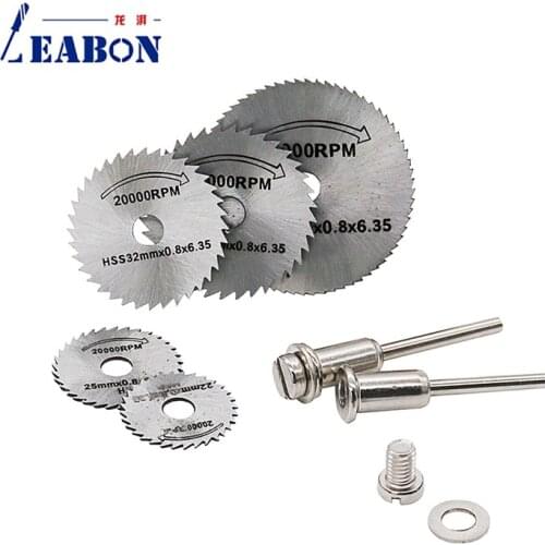 22/25/32/35/44/50mm HSS Circular Saw Blade for Electric Grinder with 3.2/6mm Mandrel Cutting Wood, Plastic, PVC, etc