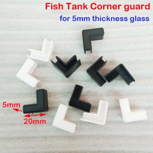 4x Fish Tank Protection Angle 5mm Aquarium Fixing Clip Thick Glass Clip Anti-collision Right Angle Combination Connecting-Piece
