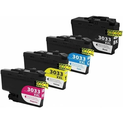 Compatible for 4PK LC3033 Ink Cartridges for Brother MFC-J995DW