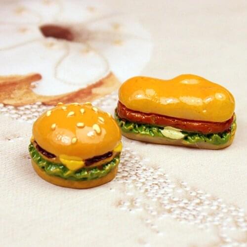 5pcs 1/6 1/12 Scale Cute Mini hamburger Kitchen Toys Doll Blyth Accessories Dollhouse Miniature Food Play Doll Food for Barbie