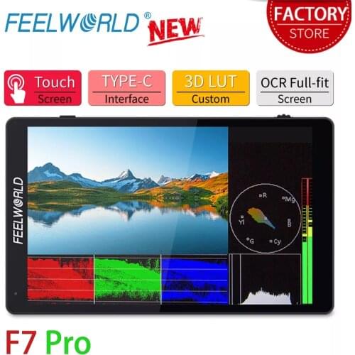 FEELWORLD F7 Pro 7 Inch 4K Field Monitor on Camera 3D LUT DSLR Touch Screen IPS HDR 50/60Hz 1920x1200 Video Cameras